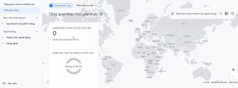 kiểm tra kết nối google analytics