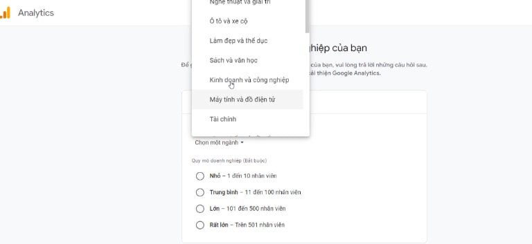 điền thông tin theo yêu cầu